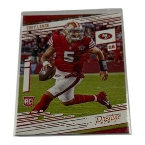 Trey Lance 2021 Panini Prestige Football Rookie Card RC #204 SF 49ers QB